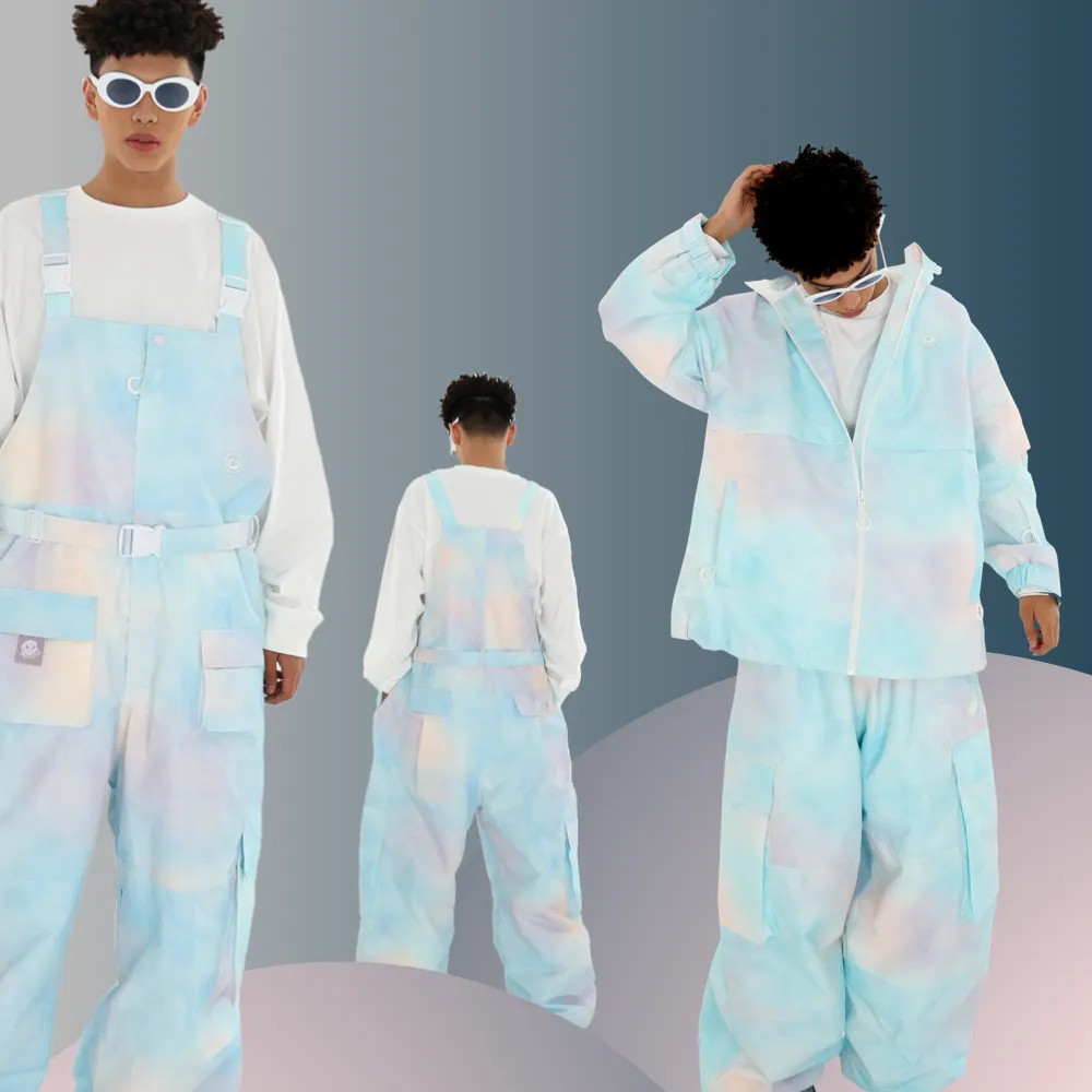 LMD Snow Rainbow Ice-Cream Professional Snowboard Jackts & Pants