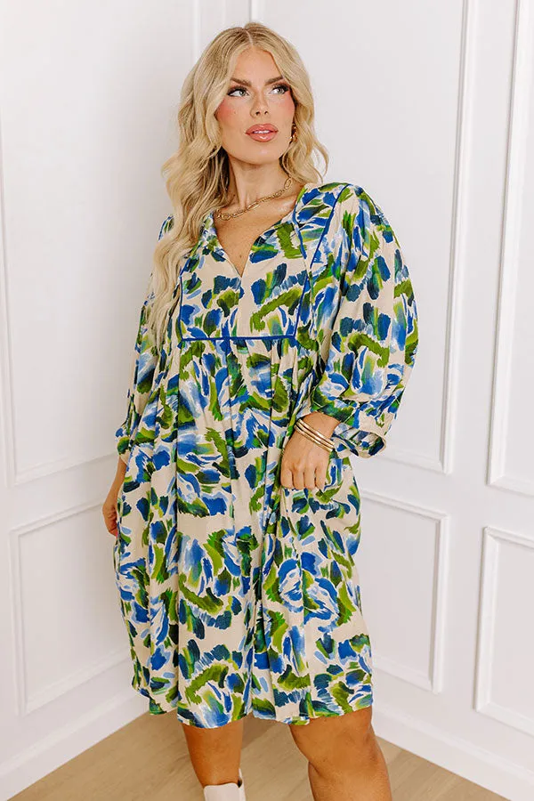 Love Letter Floral Mini Dress Curves
