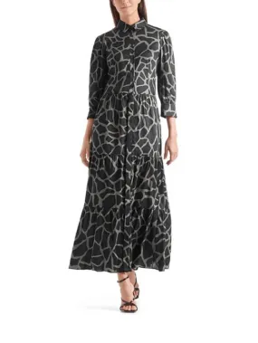 Marc Cain Collections Giraffe Printed Dress QC 21.44 W64 837