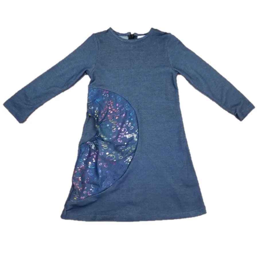 MARTINO - Shimmery Circles Pocket Dress