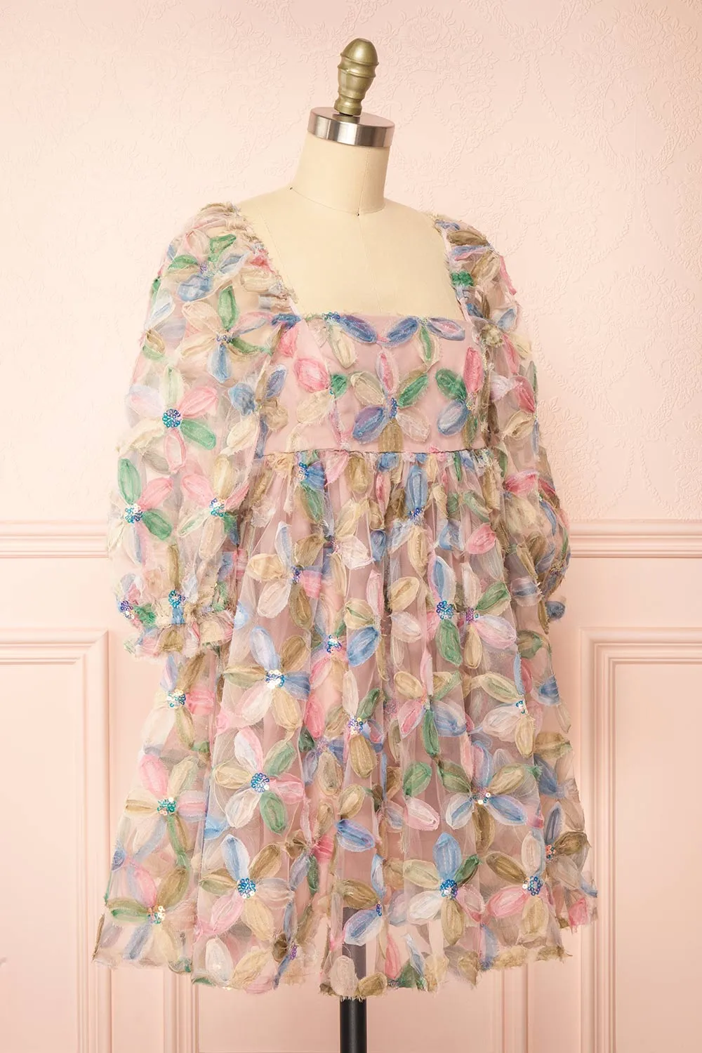 Marzia | Short Floral Babydoll Dress