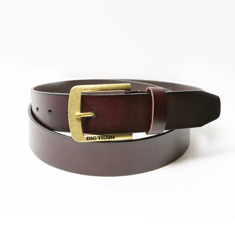 Men's Brand Leather Pin Buckle Leather Belt Pure Paint Surface Jeans Belt