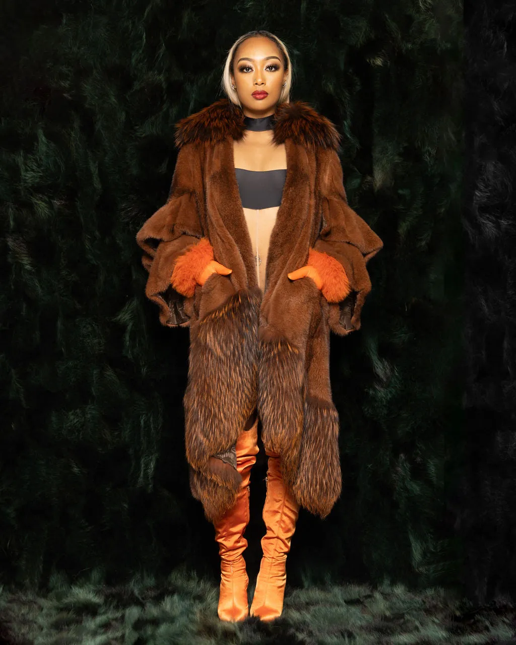 Mink Coat w. Fox Trim