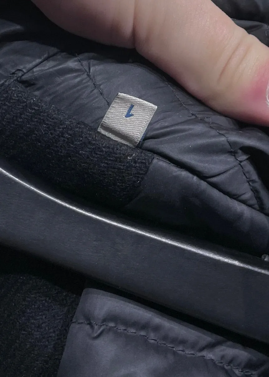 Moncler Premiere Black Regle Fur-trimmed Down Coat