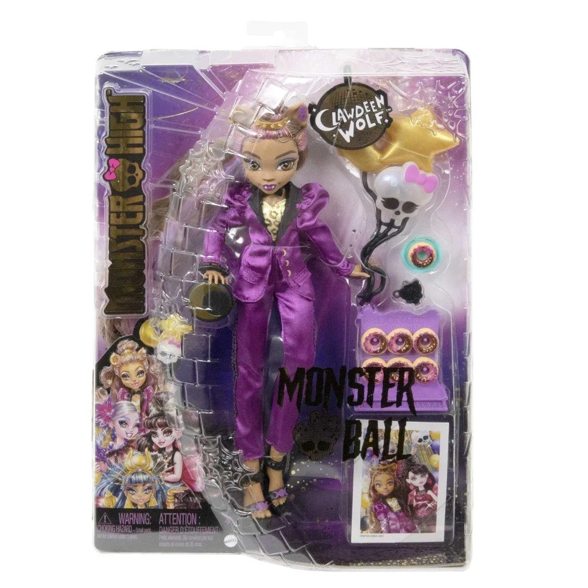 Monster High Clawdeen Wolf Doll In Monster Ball Party Dress With Accessories