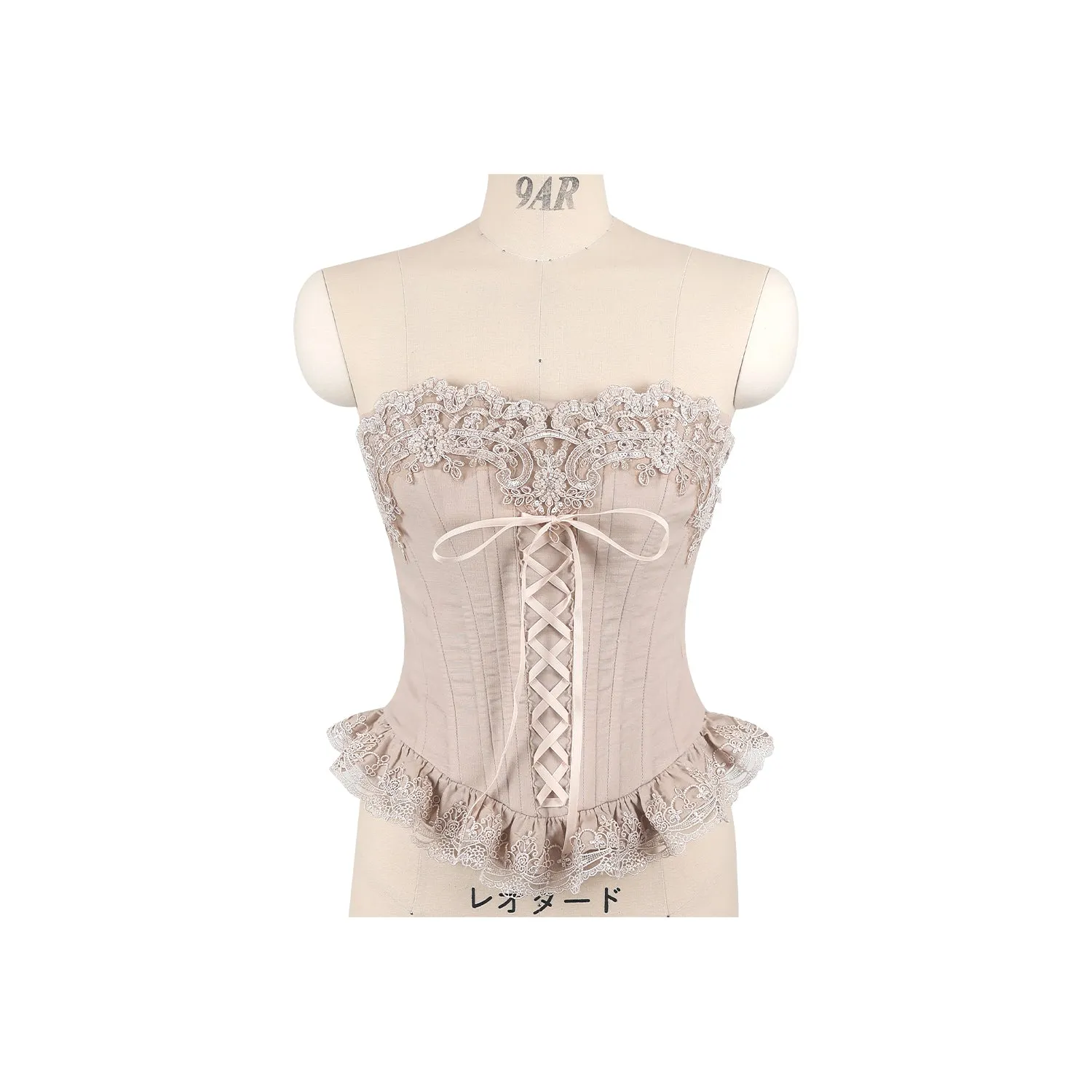 [Mummy Cat] My Ballerina Angel Embroidery Lace Corset and Fairy-like Tulle Skirt