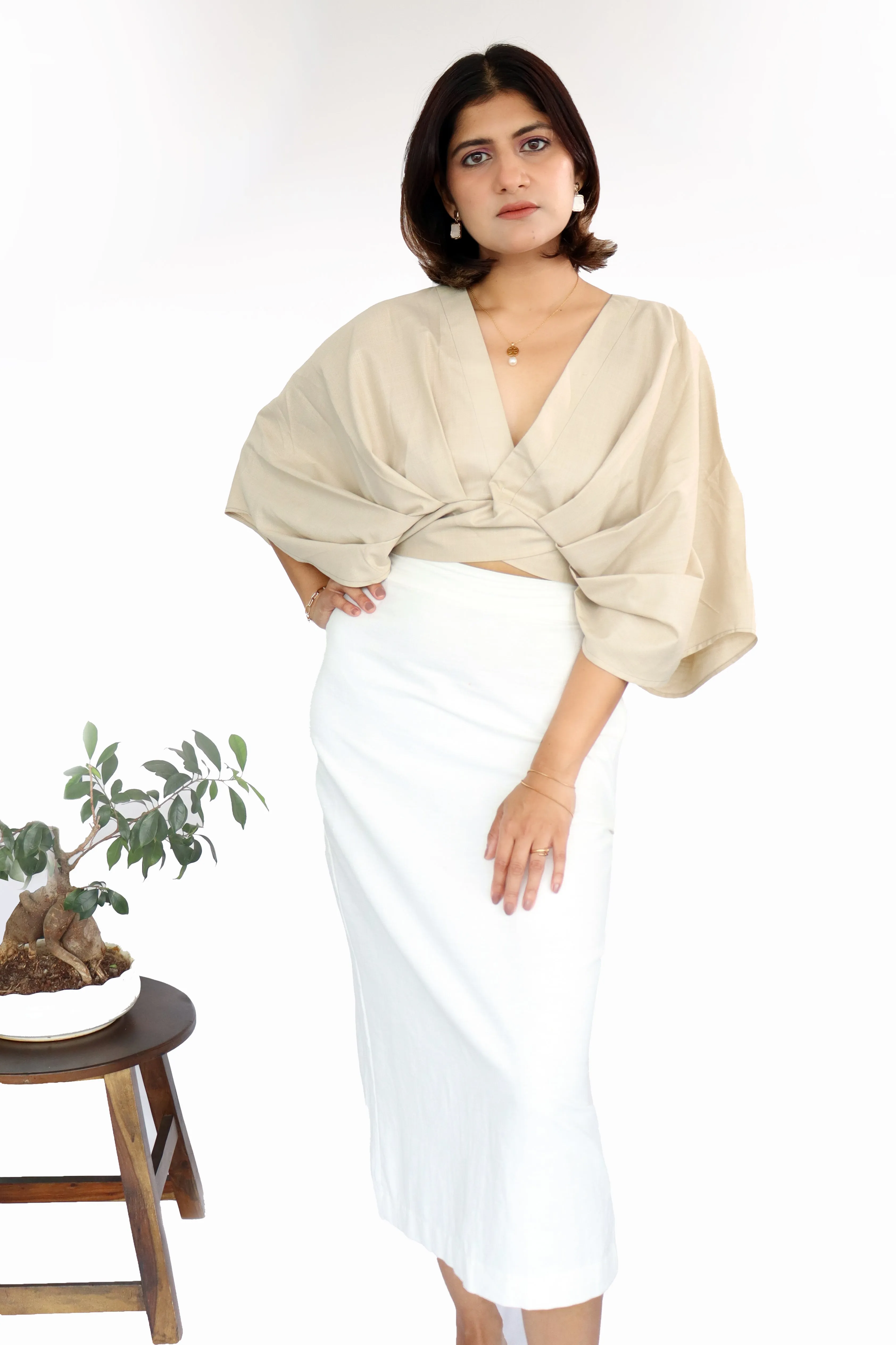 Nadeje White  Skirt