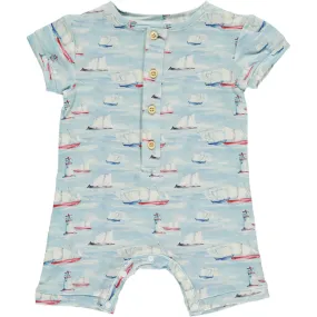 Nautical Short Bamboo Romper