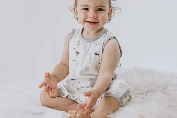 Nest Designs Bamboo Pima Sleeveless Romper - The Goose & The Golden Egg