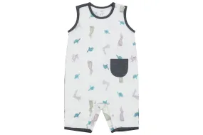 Nest Designs Bamboo Pima Sleeveless Romper - The Tortoise & The Hare