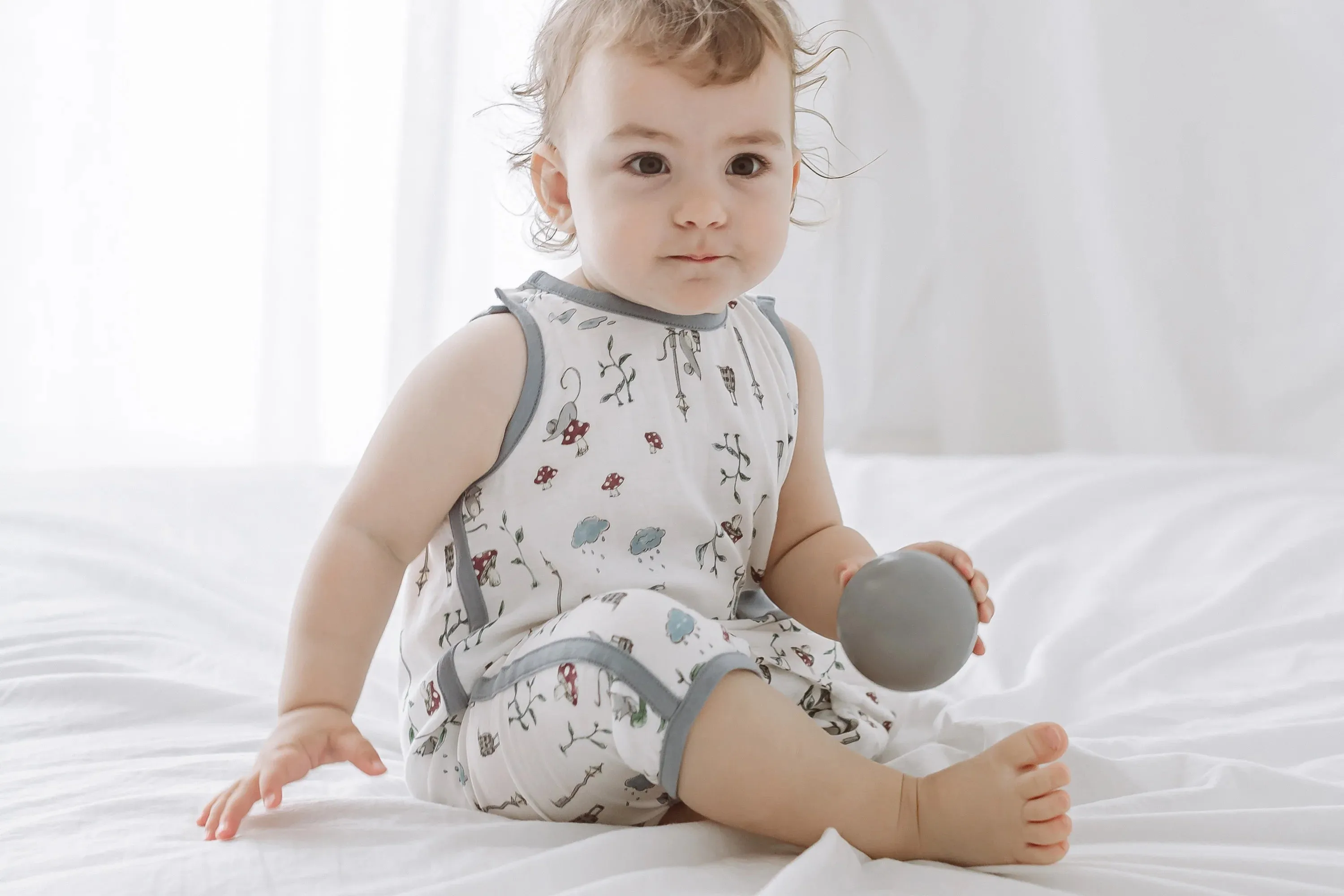 Nest Designs Bamboo Pima Sleeveless Romper - The Town Mouse & The Country Mouse