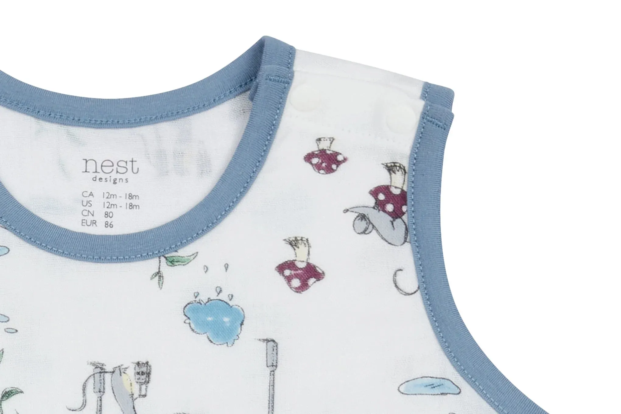 Nest Designs Bamboo Pima Sleeveless Romper - The Town Mouse & The Country Mouse