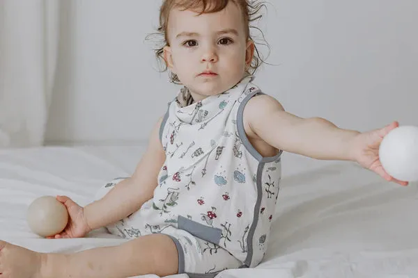 Nest Designs Bamboo Pima Sleeveless Romper - The Town Mouse & The Country Mouse