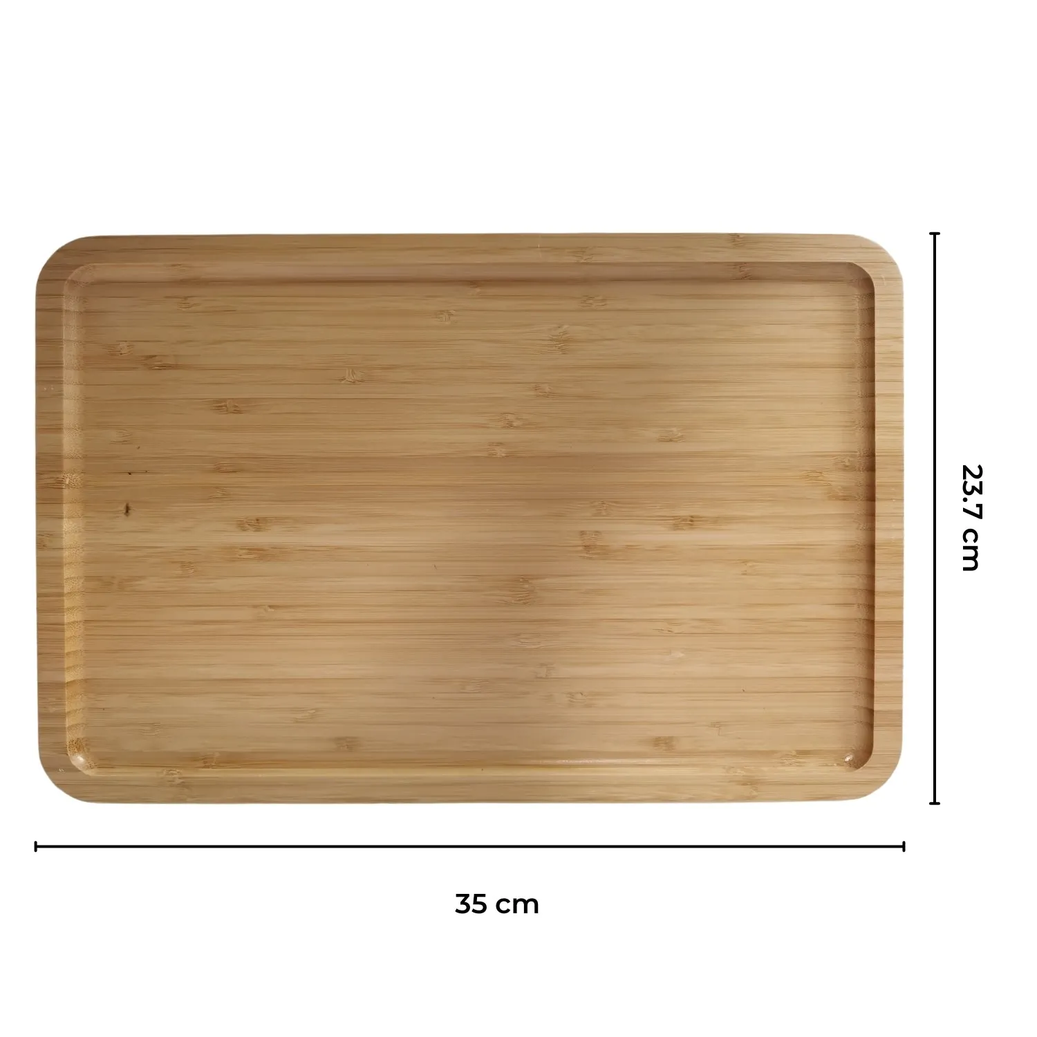 Non-Slip Bamboo Arm Tray for Wide Couches, Natural - GOMINIMO