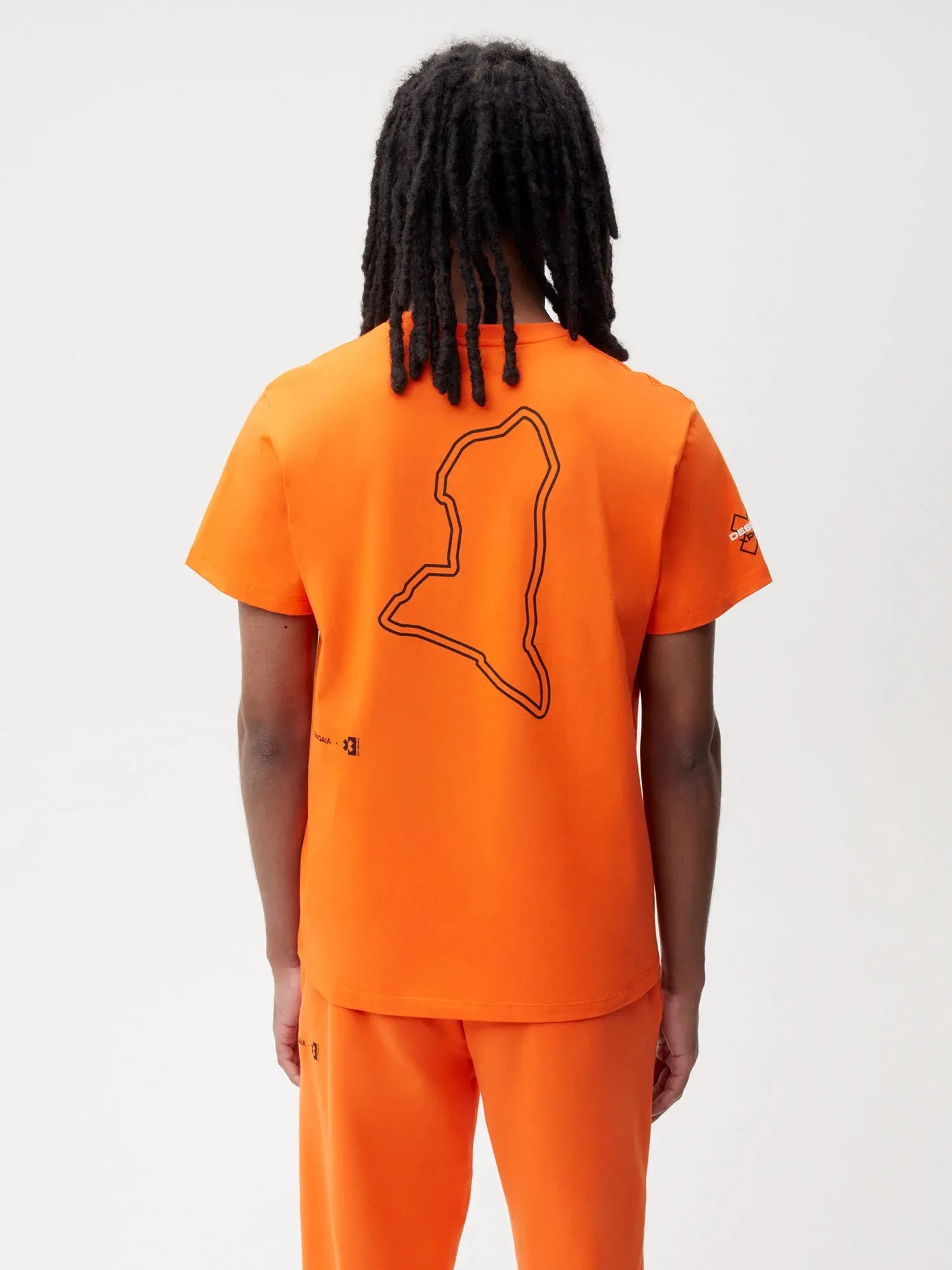 PANGAIA x Extreme-E T-shirt—persimmon orange