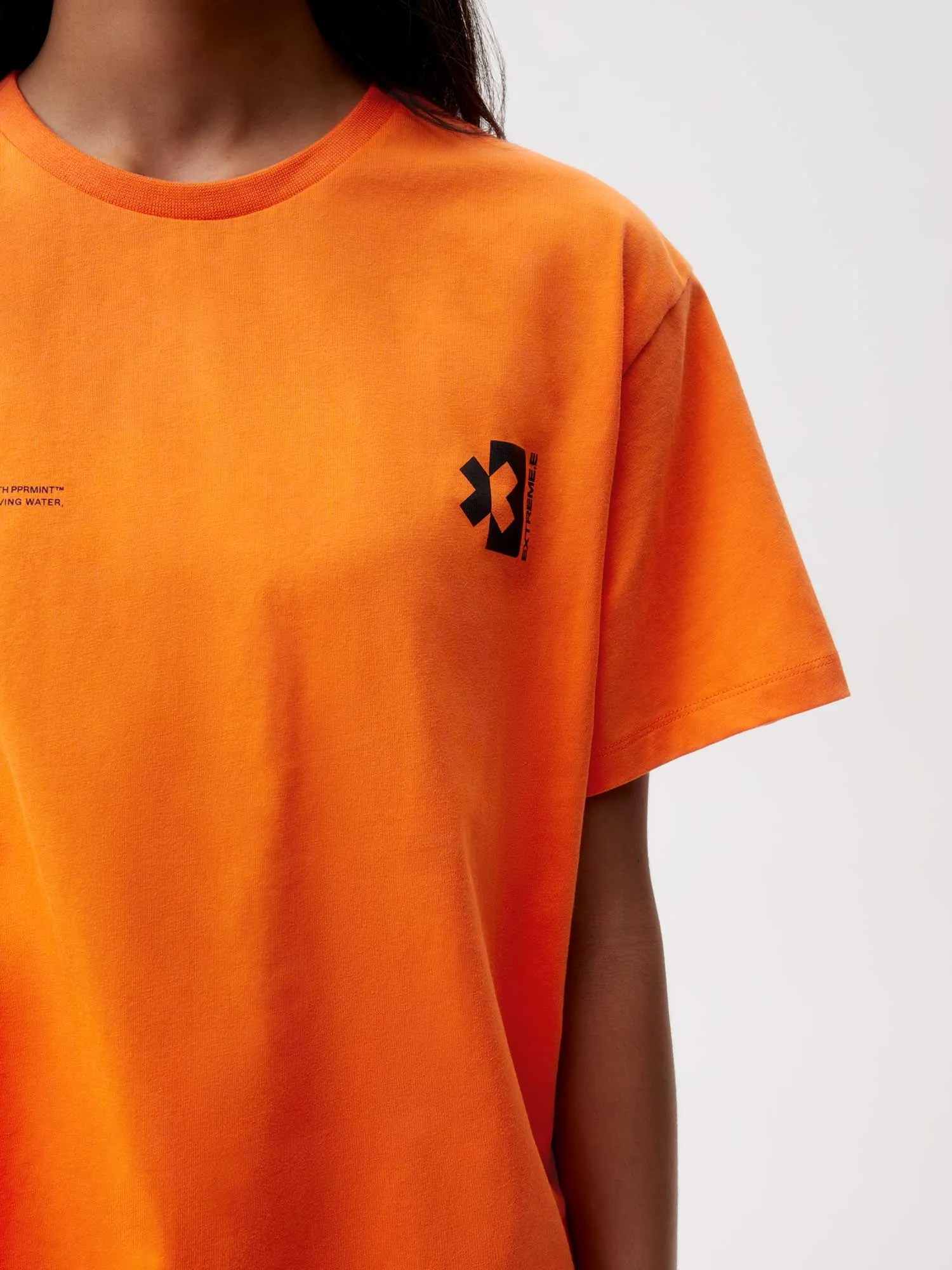 PANGAIA x Extreme-E T-shirt—persimmon orange