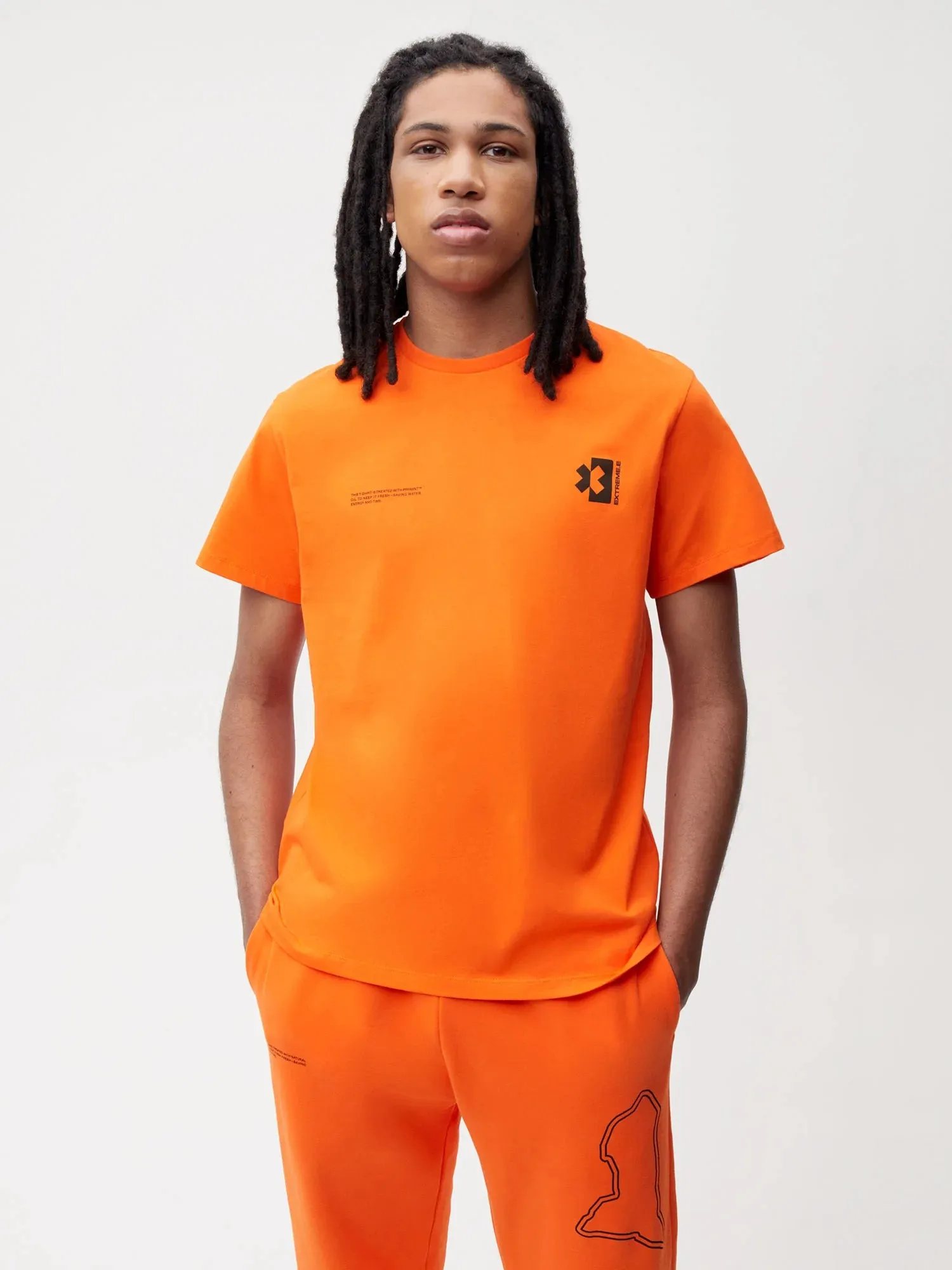 PANGAIA x Extreme-E T-shirt—persimmon orange