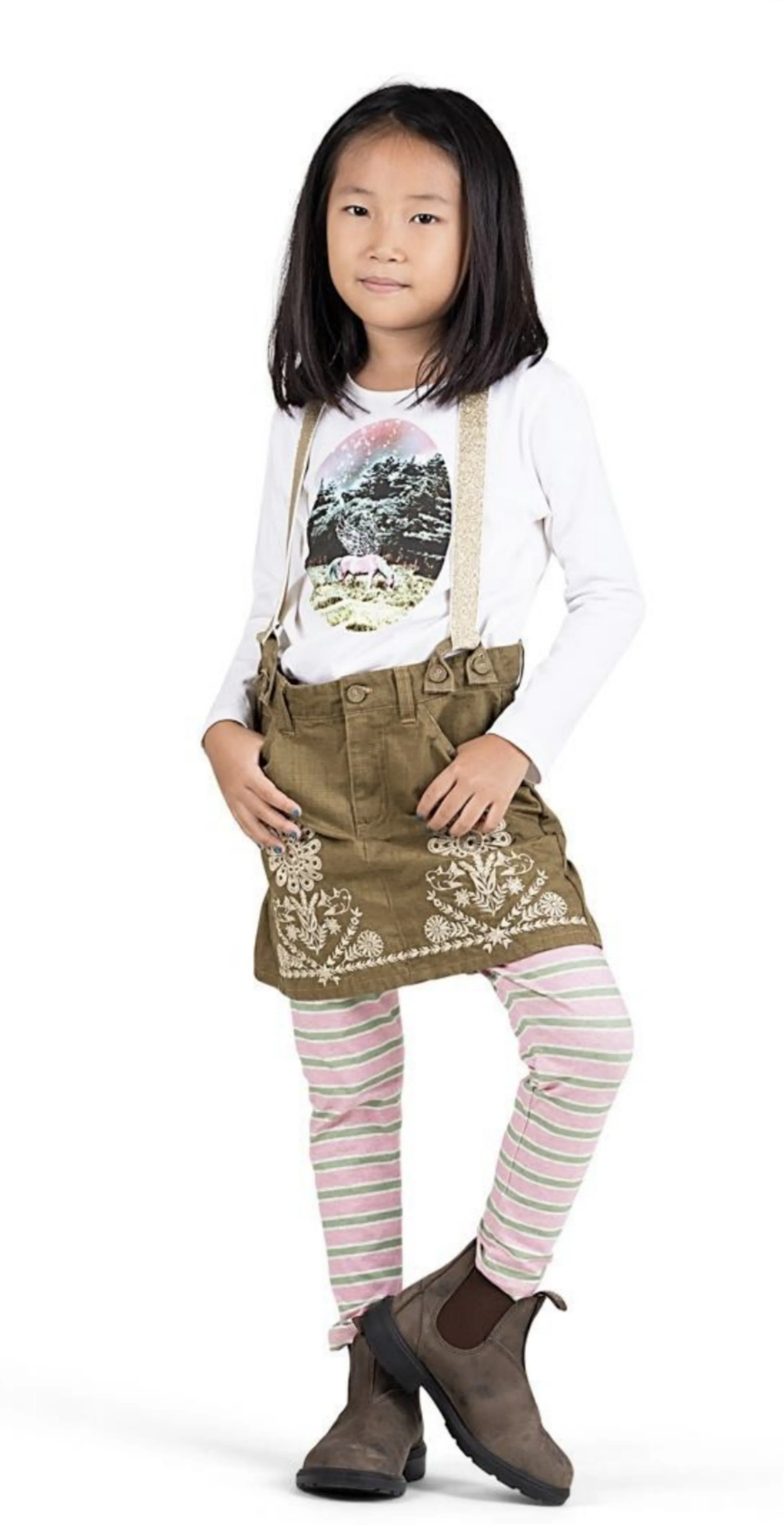 Paper Wings Classic Fitted Unicorn at Dusk Cameo Shirt