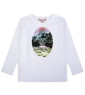 Paper Wings Classic Fitted Unicorn at Dusk Cameo Shirt