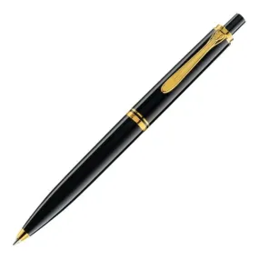 Pelikan Souveran K400 Ball Pen - Black with Gold Trim