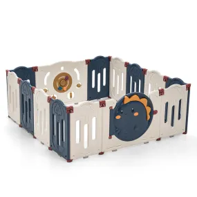 Playpals Kids Playpen Baby Large Safety Gate Toddler Fence Child Play 14 Panels