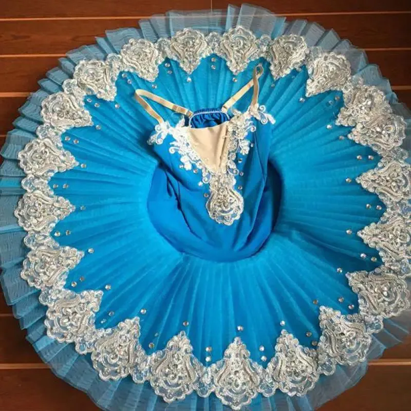 Professional Girls Pancake Tutu Ballerina Performance Costume