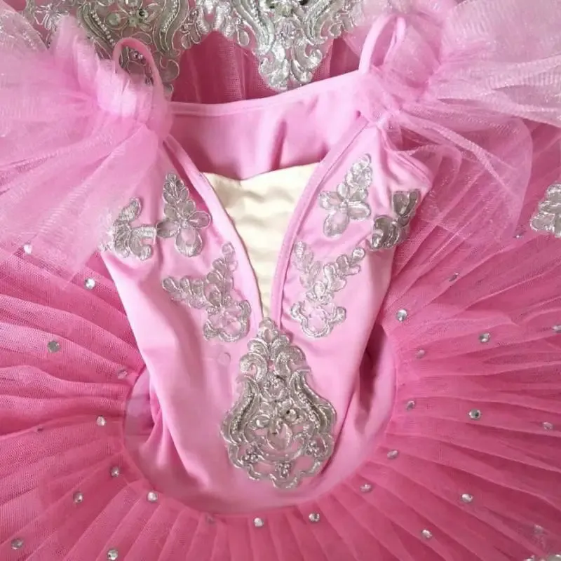 Professional Girls Pancake Tutu Ballerina Performance Costume