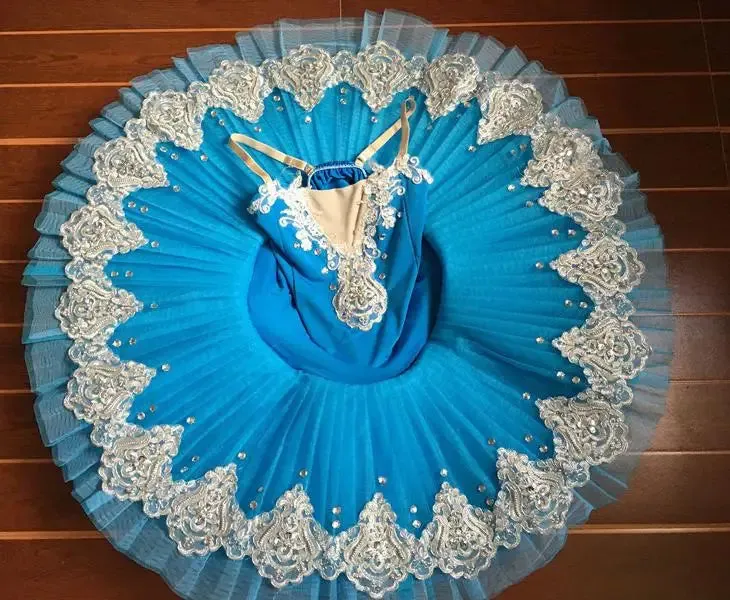 Professional Girls Pancake Tutu Ballerina Performance Costume