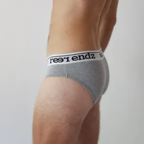 Reer Endz - Fly Front Brief - Grey Marle