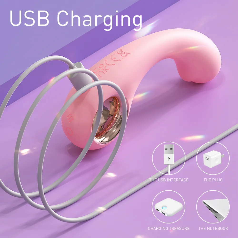 S-Hande C-Spot & G-Spot Vibrator with Handle Ring for Couples
