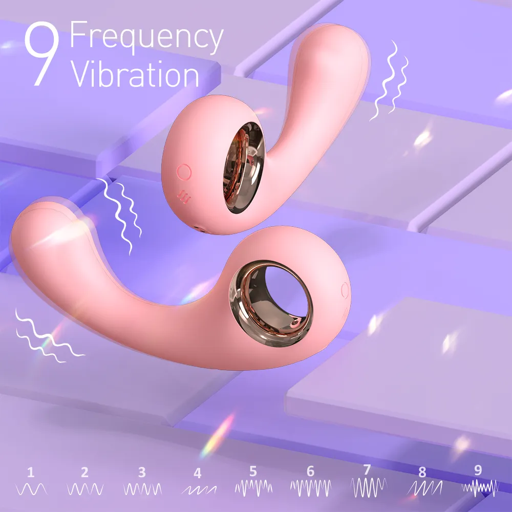 S-Hande C-Spot & G-Spot Vibrator with Handle Ring for Couples