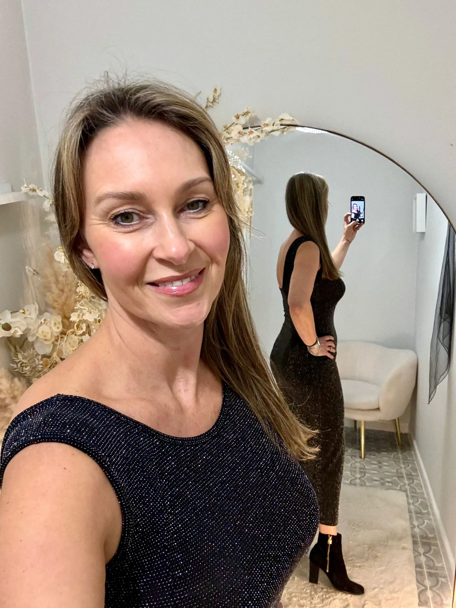 Shimmery Fitted Dress