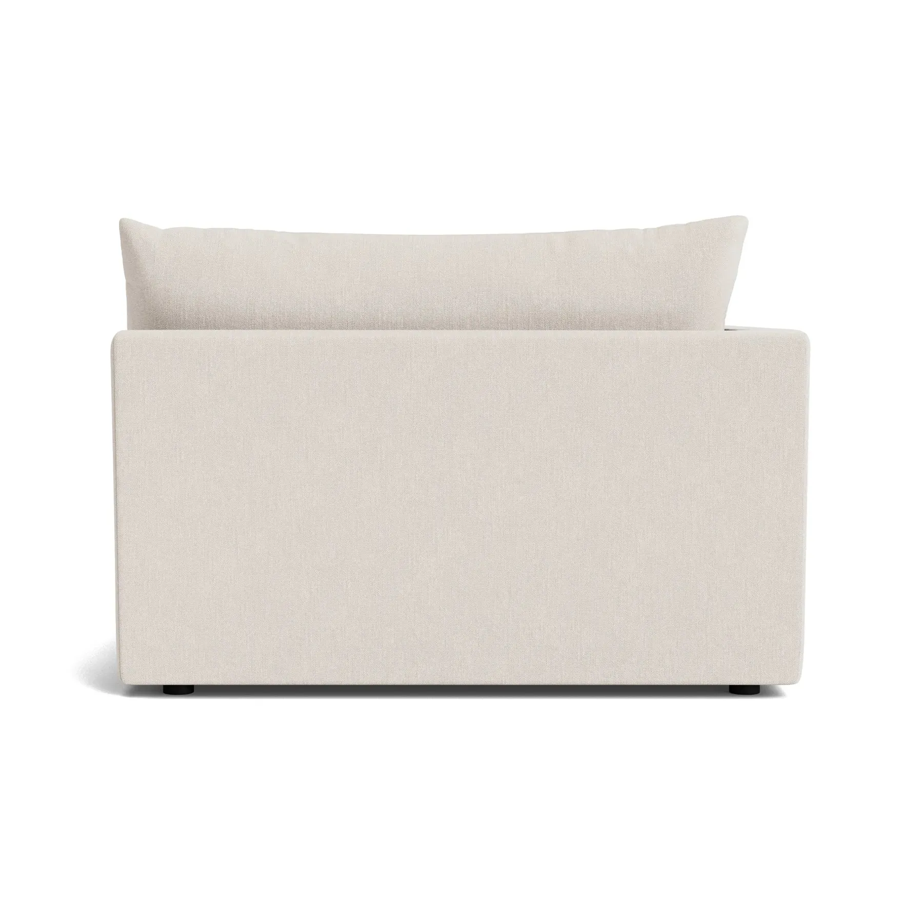 Sidney Slipcover Left Corner Module - Silex Off White