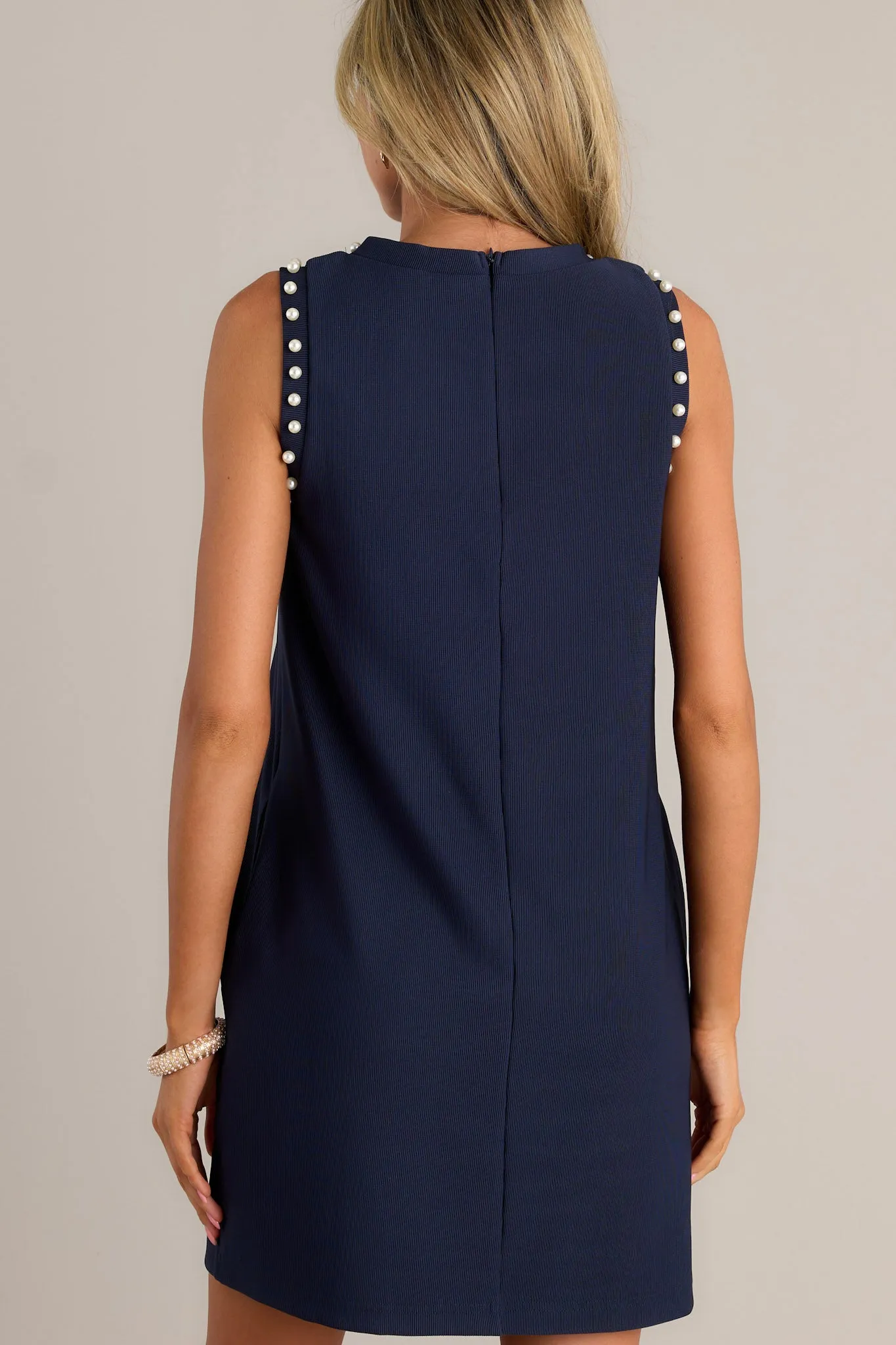 Simply The Best Navy Sleeveless Mini Dress