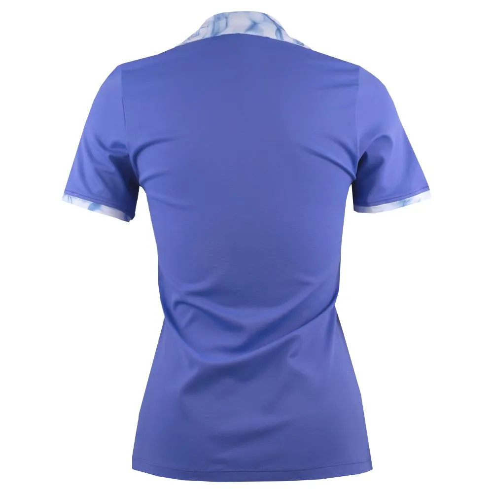 Sofibella Women's Aquatica Short Sleeve Polo - Valley Blue
