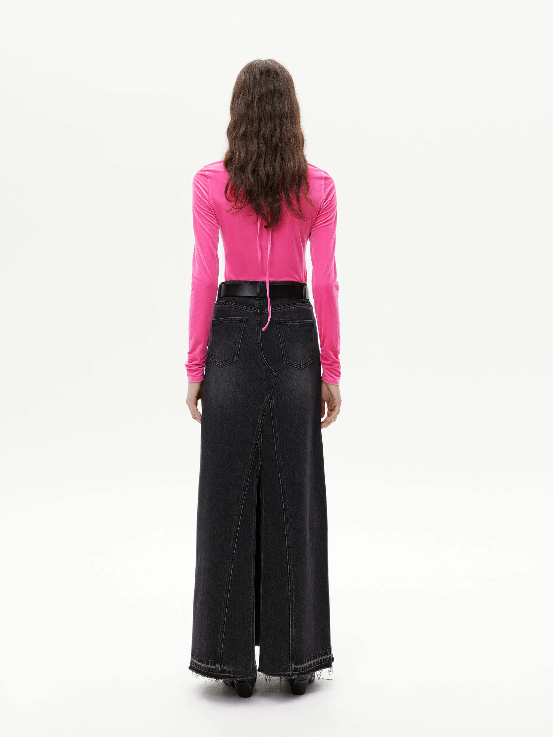 Square Collar Pleated Top