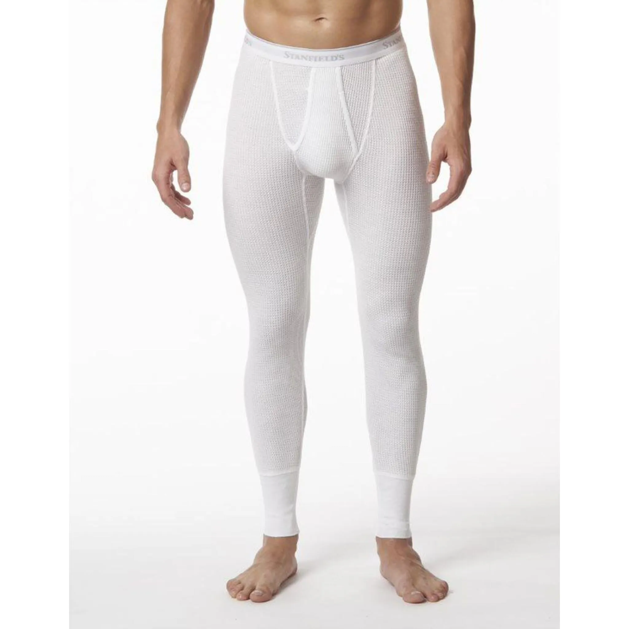 Stanfield's Men's Long Johns 6622 - Waffle Knit Poly/Cotton, Spandex Cuffs, Double Seat, Pack of 2, Thermal Insulation & Comfort for Cold Weather | Sizes S-3XL