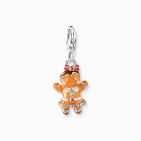 Sterling Silver Enamel Gingerbread Girl Charm 2200-691-7