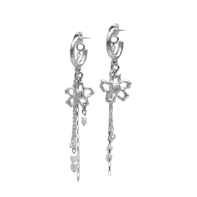 Sunday Feel Lazy Daisy Earrings (Silver)