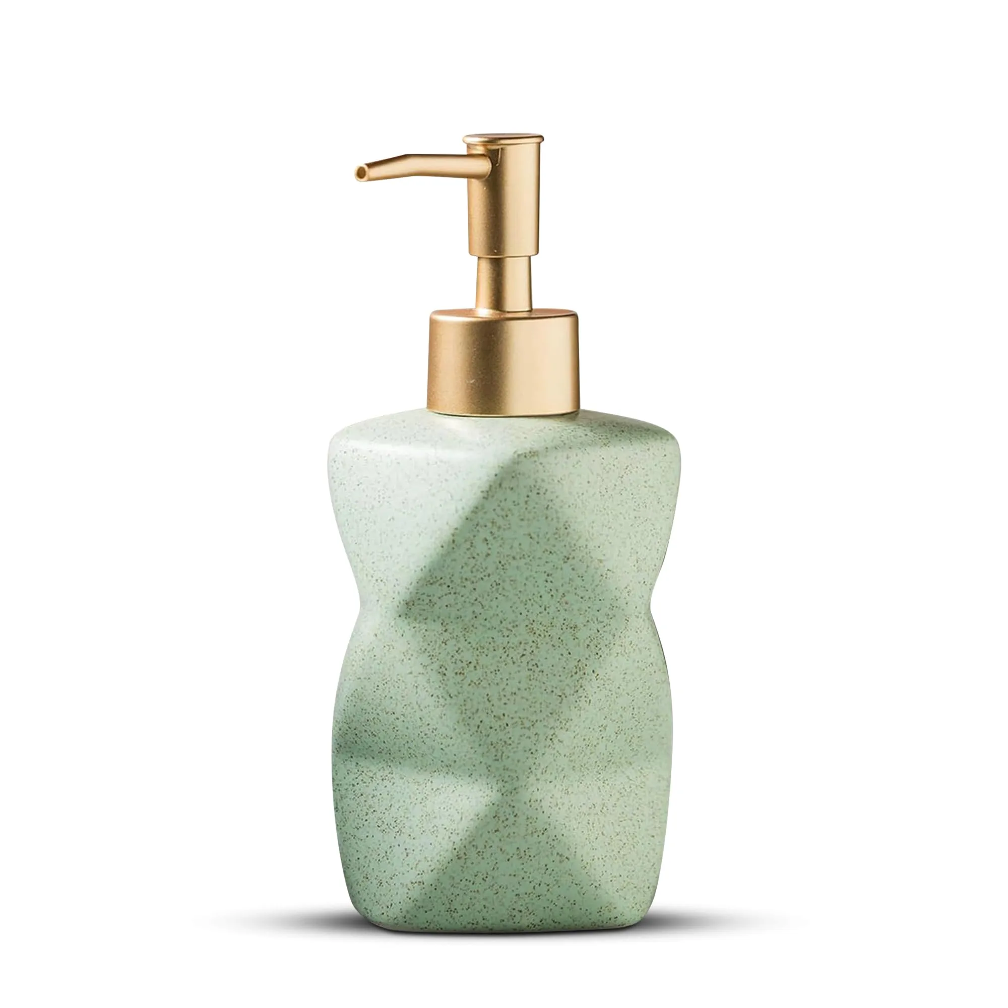The Better Home 300ML Green Ceramic Soap Dispenser for Bathroom | Bathroom Accessories | Handwash Dispenser | Liquid Soap Dispenser for Kitchen | Handwash Bottle | Hand Wash Dispensers Pump