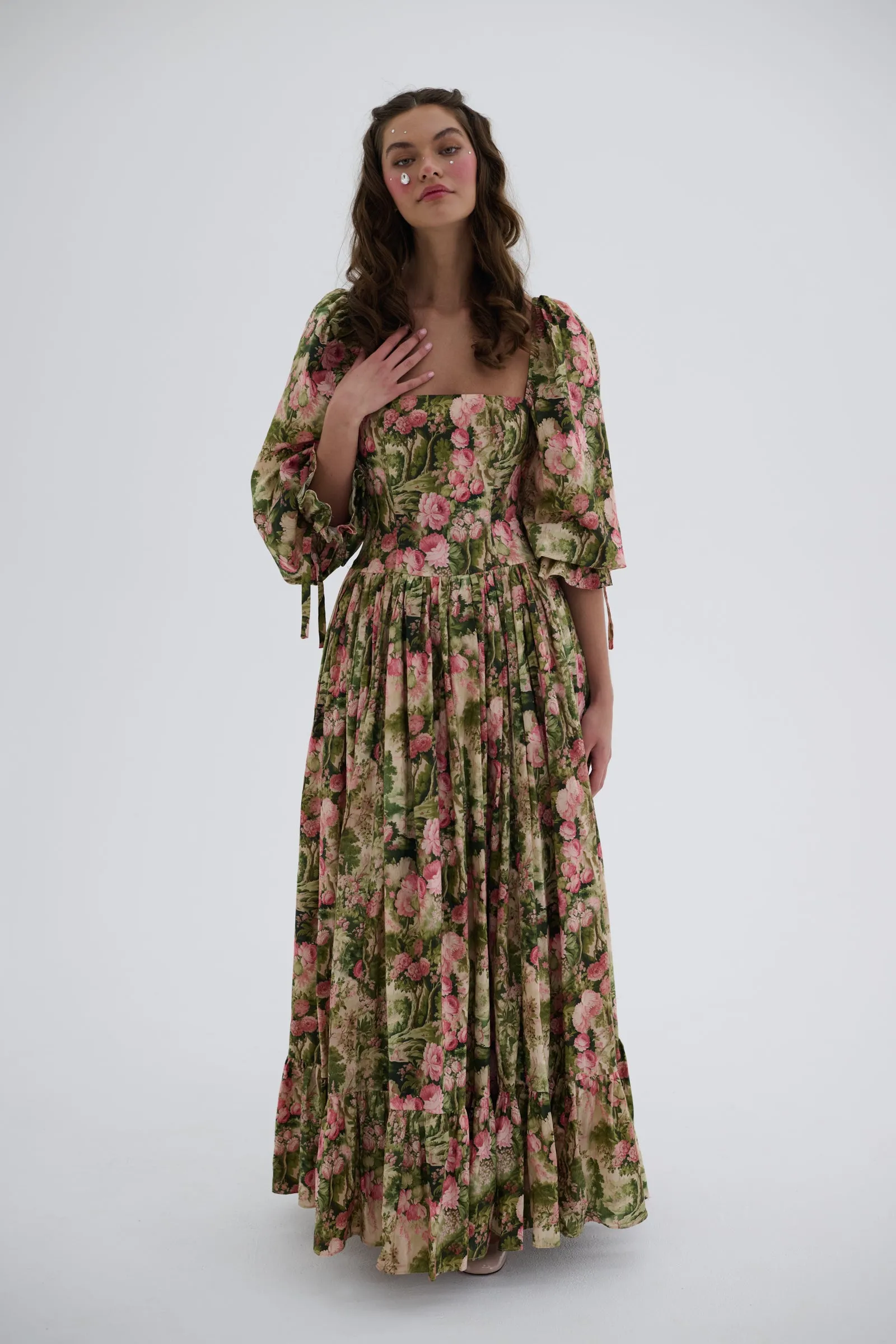 The Castle Tapestry Hourglass Gown