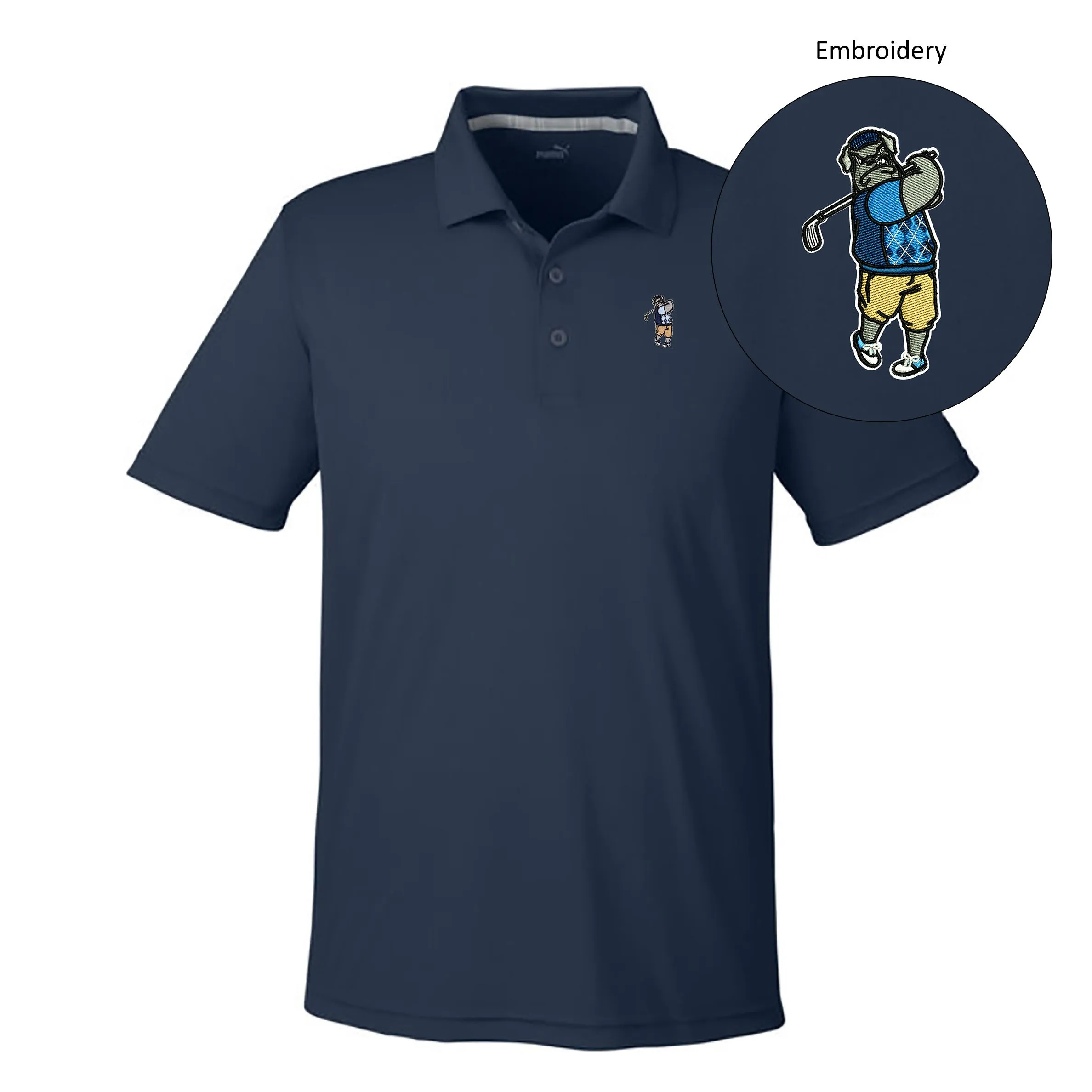The Citadel, Spike, Golf, Puma Golf Gamer Golf Polo