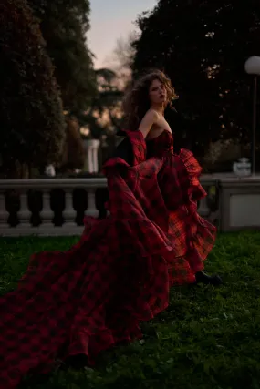 The Royal Tartan Veuve Dress & Tournure Set