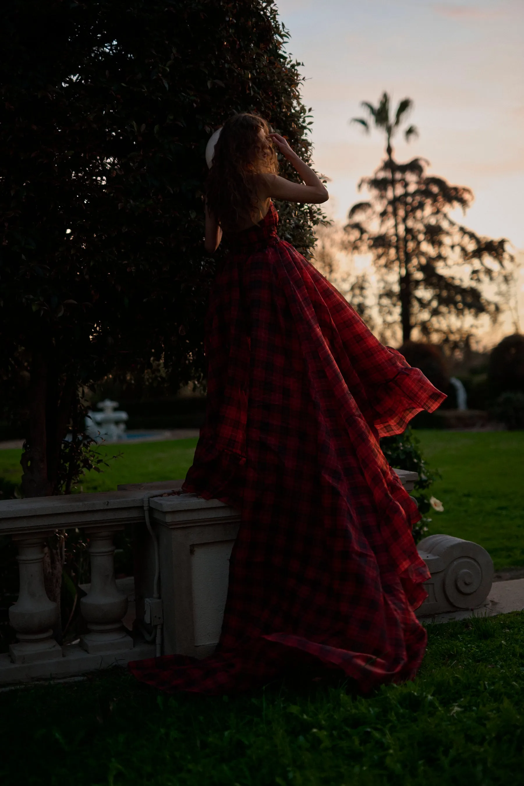 The Royal Tartan Veuve Dress & Tournure Set