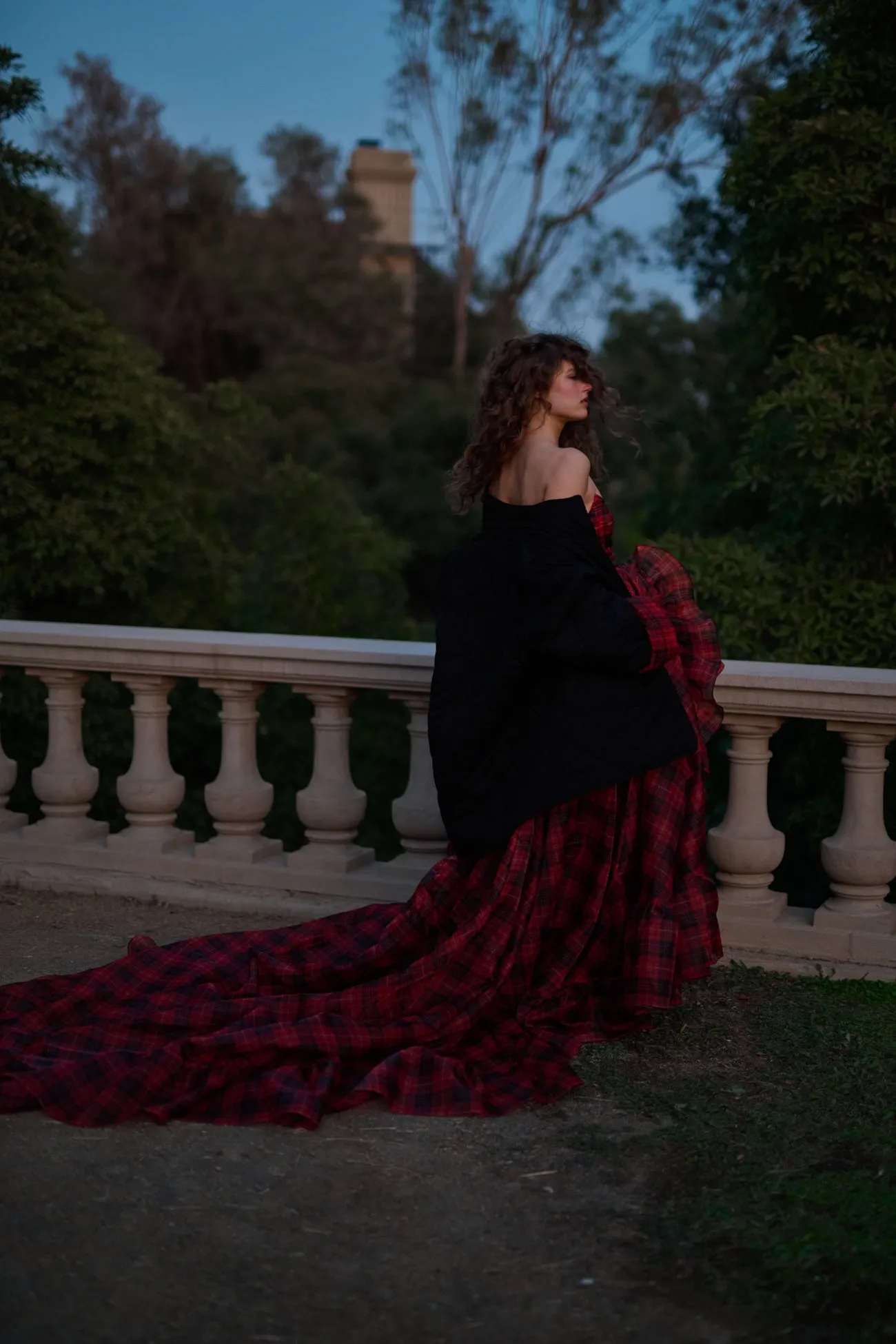 The Royal Tartan Veuve Dress & Tournure Set