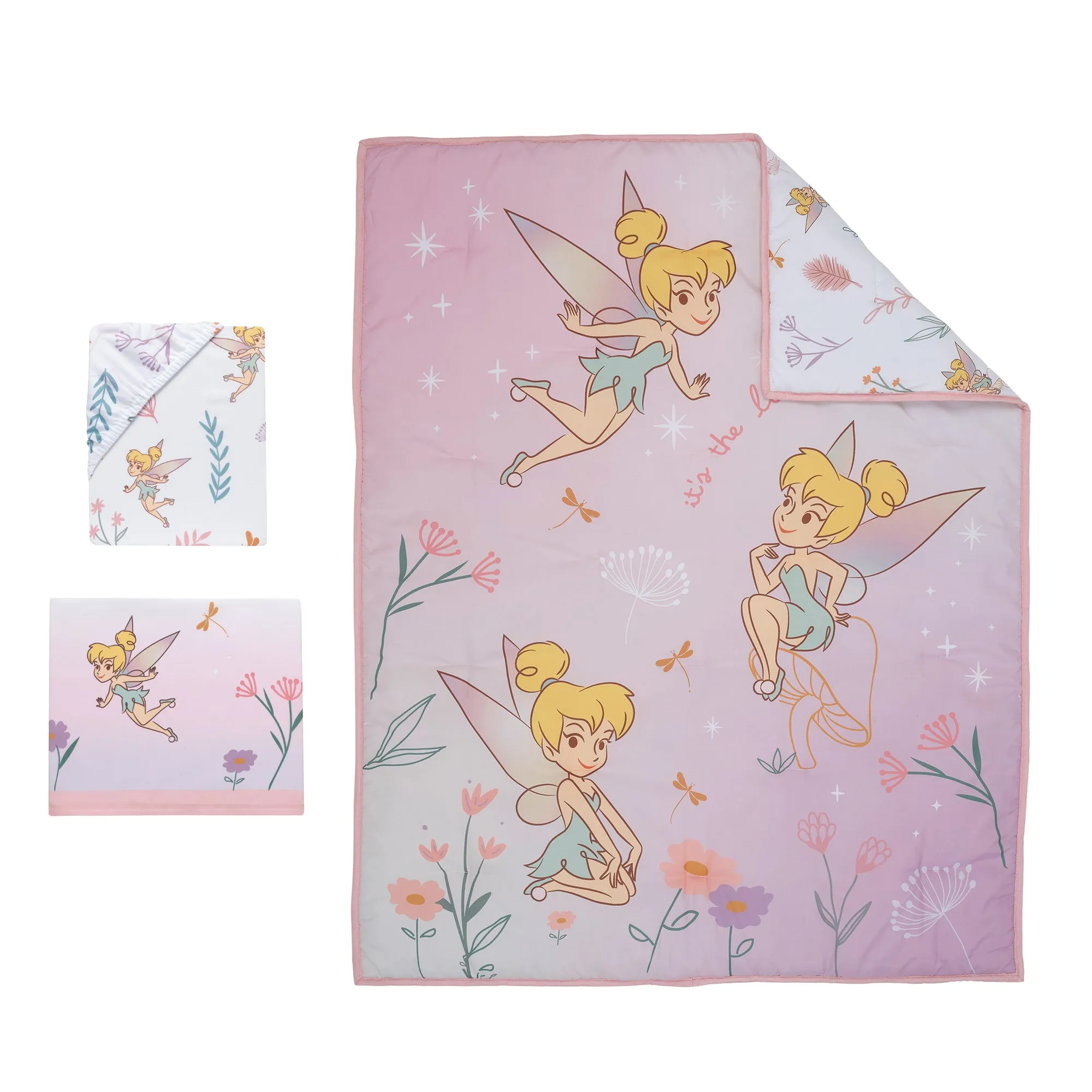 Tinker Bell 3-Piece Crib Bedding Set