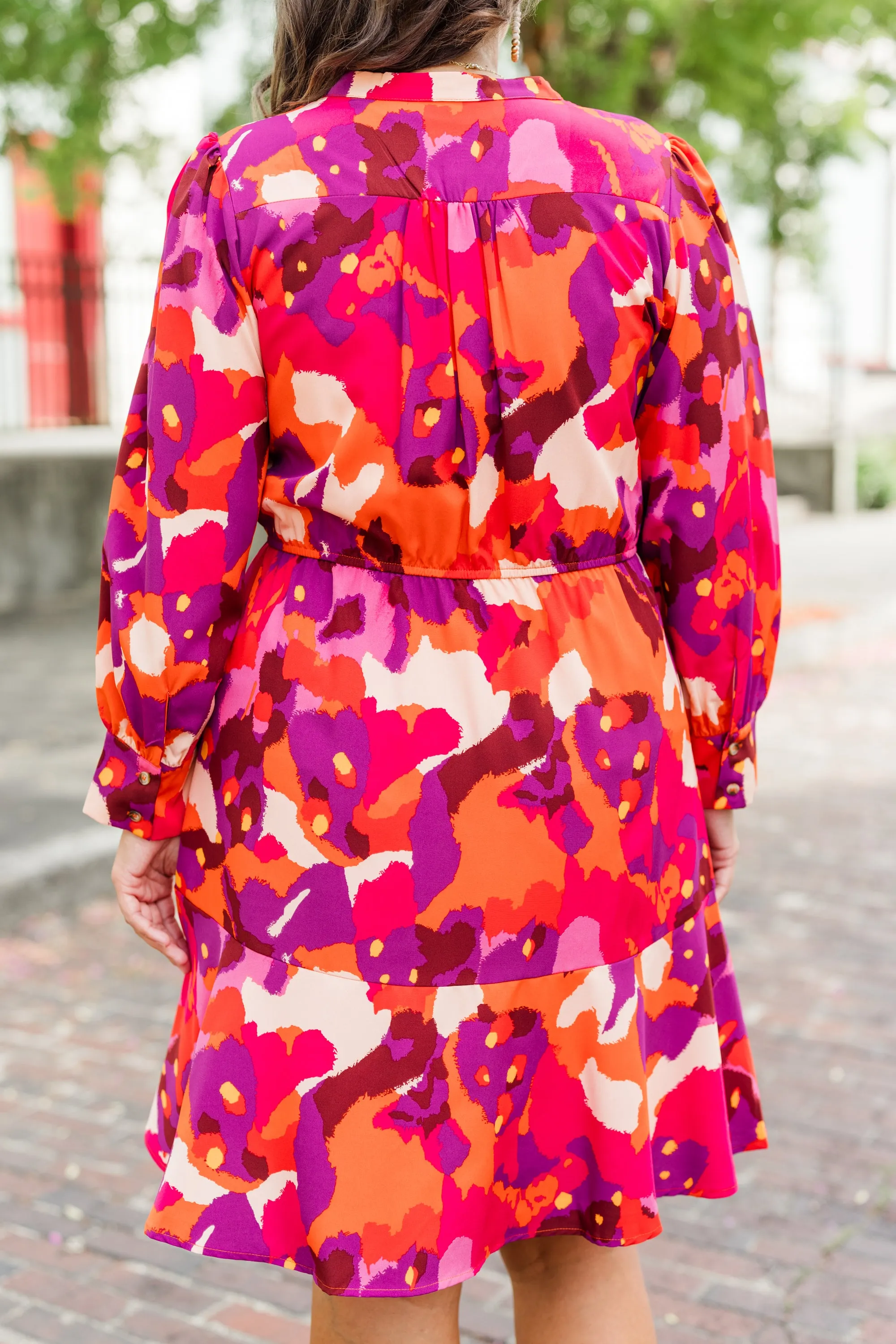 Touch Of Autumn Dress, Pink