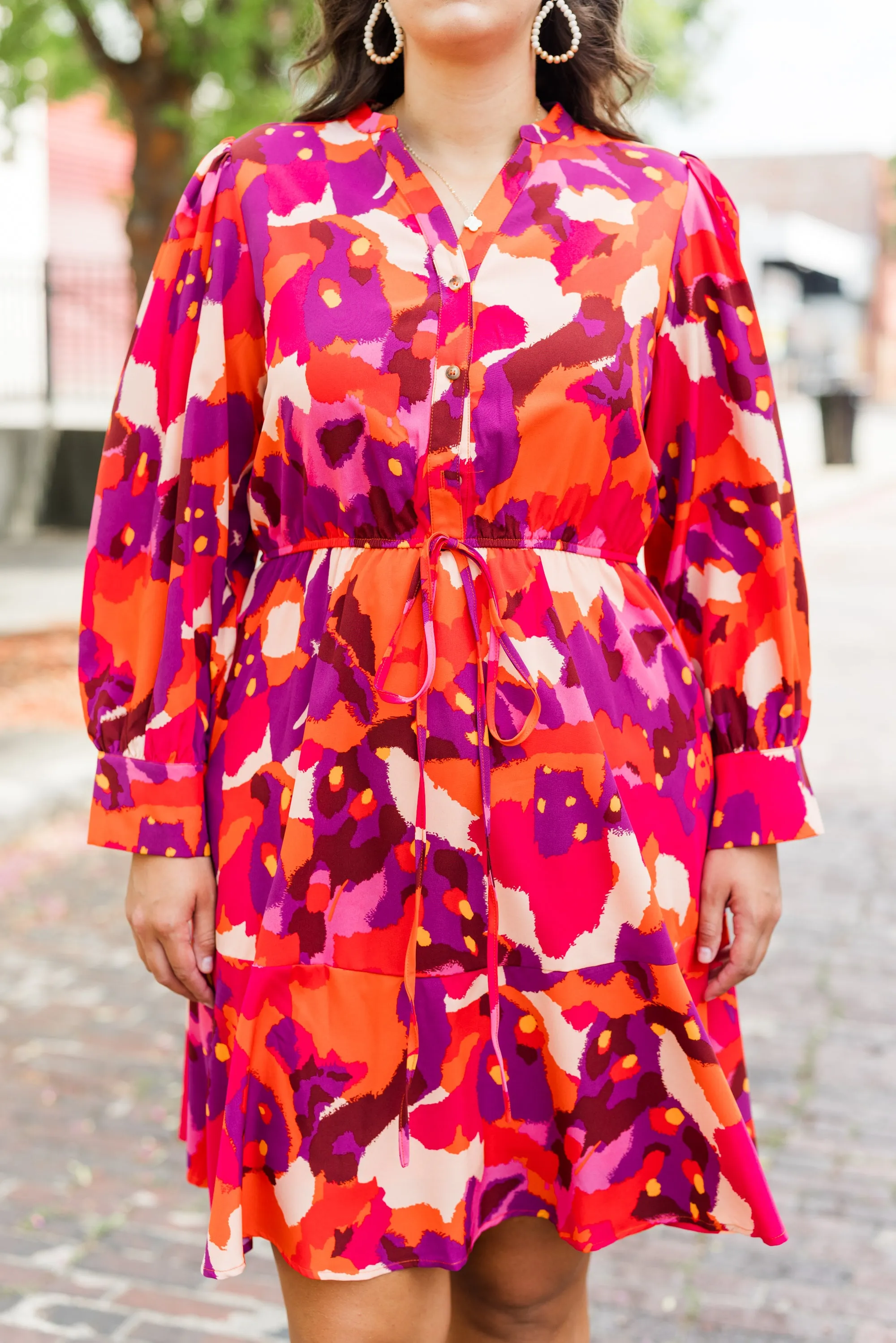 Touch Of Autumn Dress, Pink