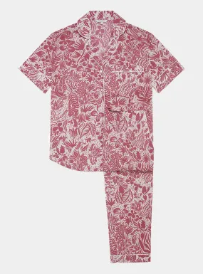 Viva Oasis Women's Short Sleeve Organic Cotton Pyjama Trouser Set