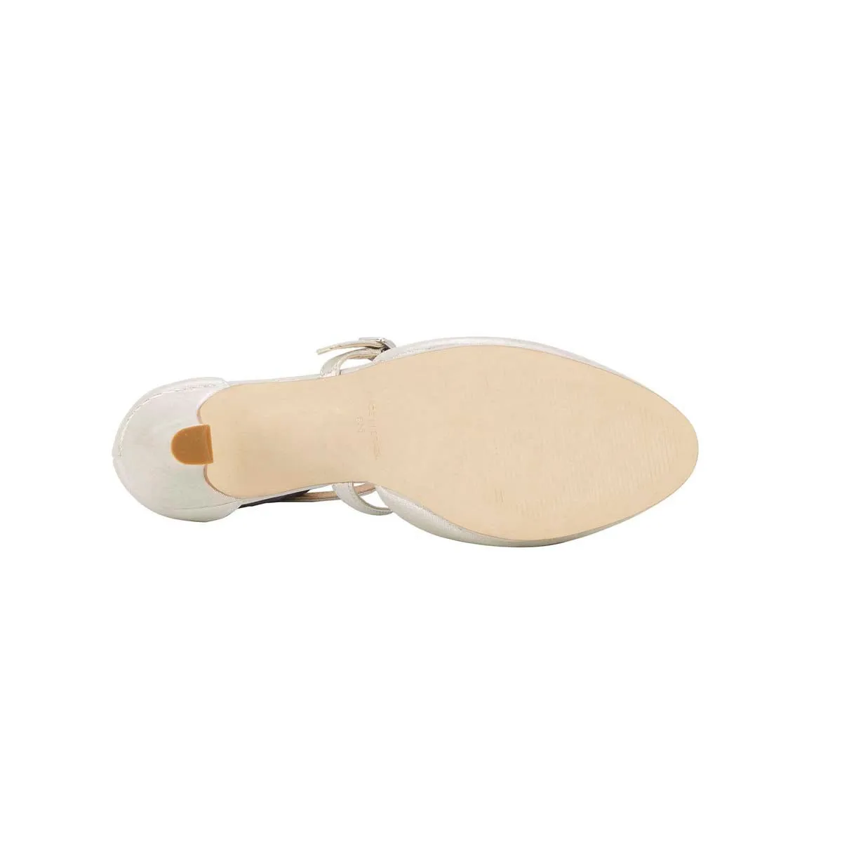 Walking Cradles Wc Pammy Women Platform Heel In Silver Glitter Leather